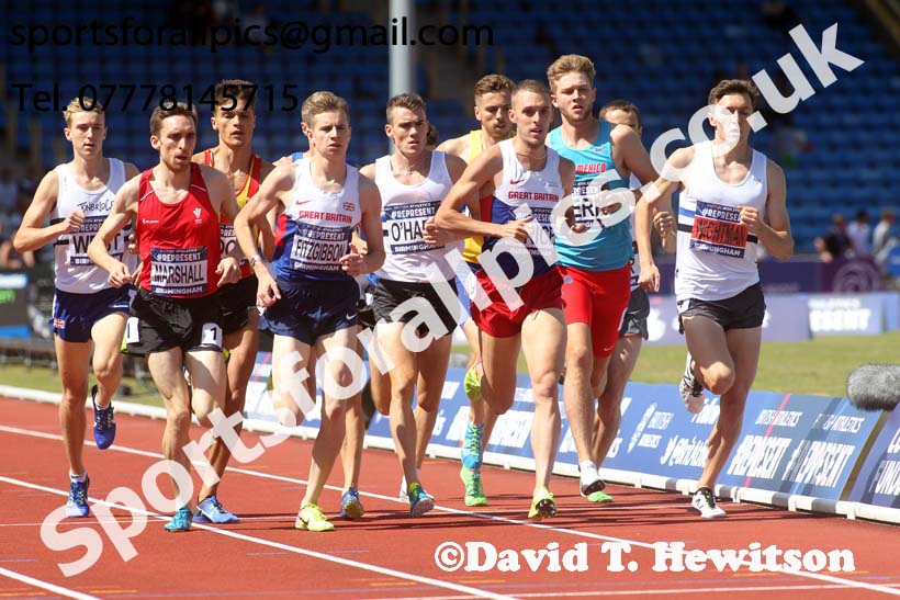 Mens 1500 metres, British World Championship Team Trials, Alexander Stadium, Birmingham